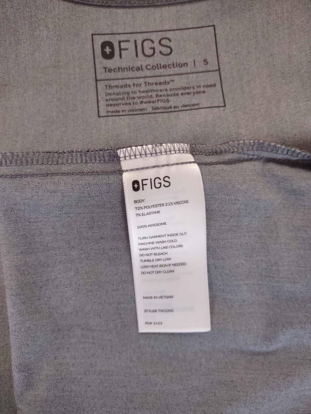 Figs Graphite Scrub Set - Picture 4 of 5